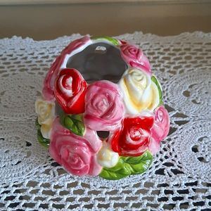 Ceramic Roses candle shade